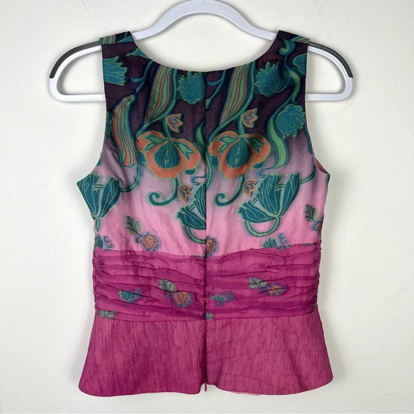 Kay Unger Lotus Floral Tank Top - Picture 4 of 6